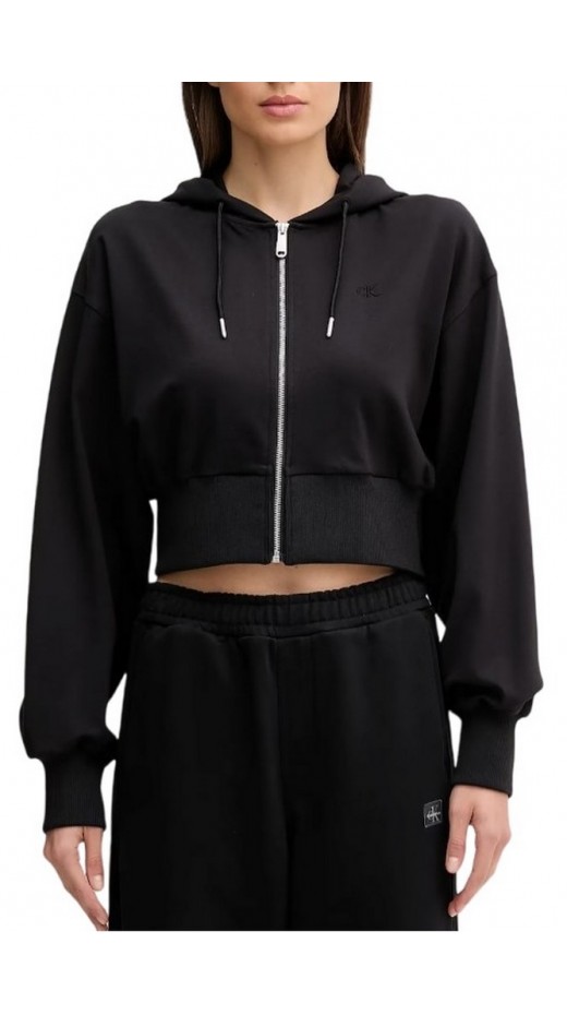 CALVIN KLEIN JEANS PUNTO MILANO FZ HOODIE ΖΑΚΕΤΑ ΓΥΝΑΙΚΕΙΑ BLACK