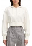 CALVIN KLEIN JEANS PUNTO MILANO FZ HOODIE ΖΑΚΕΤΑ ΓΥΝΑΙΚΕΙΑ OFF WHITE
