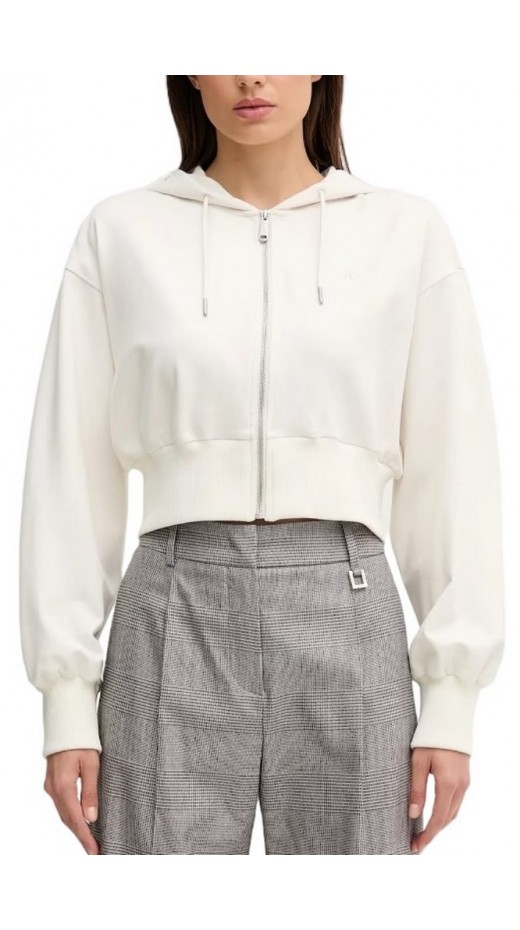 CALVIN KLEIN JEANS PUNTO MILANO FZ HOODIE ΖΑΚΕΤΑ ΓΥΝΑΙΚΕΙΑ OFF WHITE