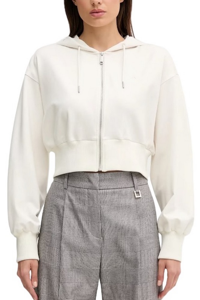 CALVIN KLEIN JEANS PUNTO MILANO FZ HOODIE ΖΑΚΕΤΑ ΓΥΝΑΙΚΕΙΑ OFF WHITE
