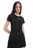 CALVIN KLEIN JEANS MICRO MONOLOGO SLIM FIT TEE T-SHIRT ΑΝΔΡΙΚΟ BLACK
