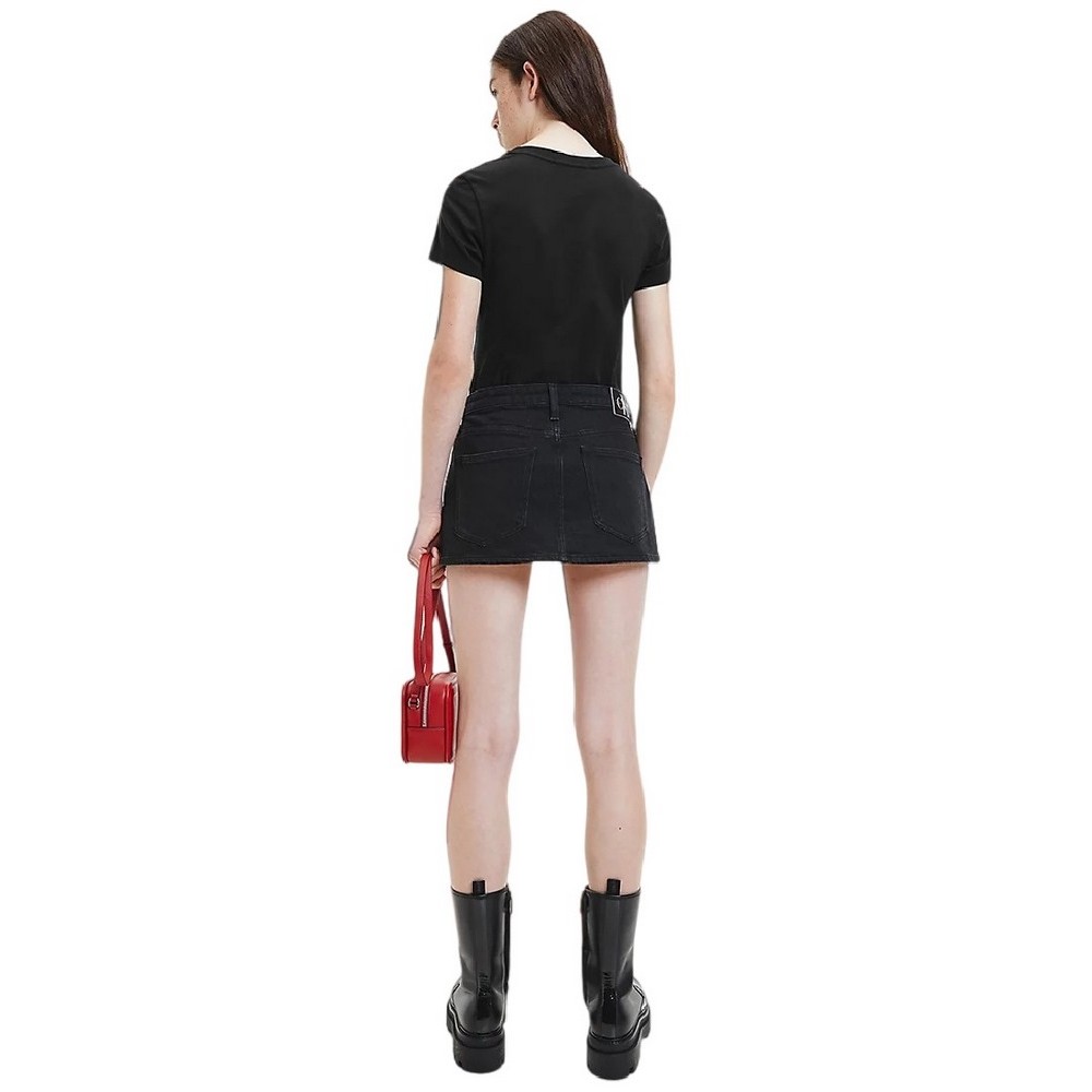 CALVIN KLEIN JEANS MICRO MONOLOGO SLIM FIT TEE T-SHIRT ΑΝΔΡΙΚΟ BLACK