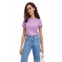 CALVIN KLEIN JEANS MICRO MONOLOGO SLIM FIT TEE T-SHIRT ΑΝΔΡΙΚΟ PURPLE