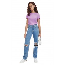 CALVIN KLEIN JEANS MICRO MONOLOGO SLIM FIT TEE T-SHIRT ΑΝΔΡΙΚΟ PURPLE
