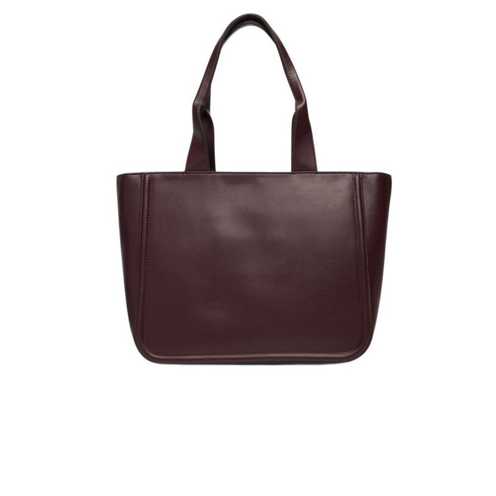 CALVIN KLEIN RAISED CK MEDIUM TOTE ΤΣΑΝΤΑ ΓΥΝΑΙΚΕΙΑ BORDEAUX
