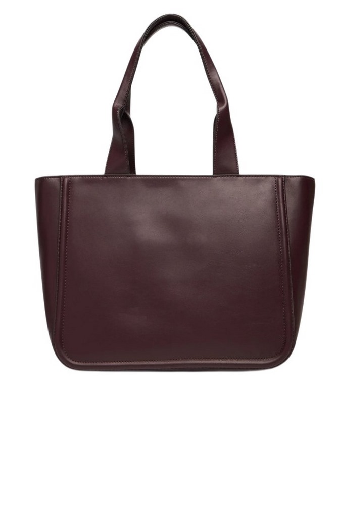 CALVIN KLEIN RAISED CK MEDIUM TOTE ΤΣΑΝΤΑ ΓΥΝΑΙΚΕΙΑ BORDEAUX