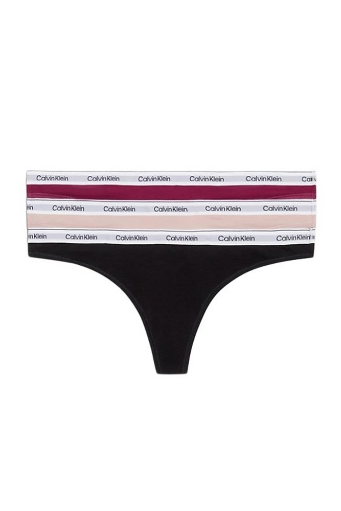 CALVIN KLEIN THONG 3PK ΕΣΩΡΟΥΧΟ ΓΥΝΑΙΚΕΙΟ PURPLE