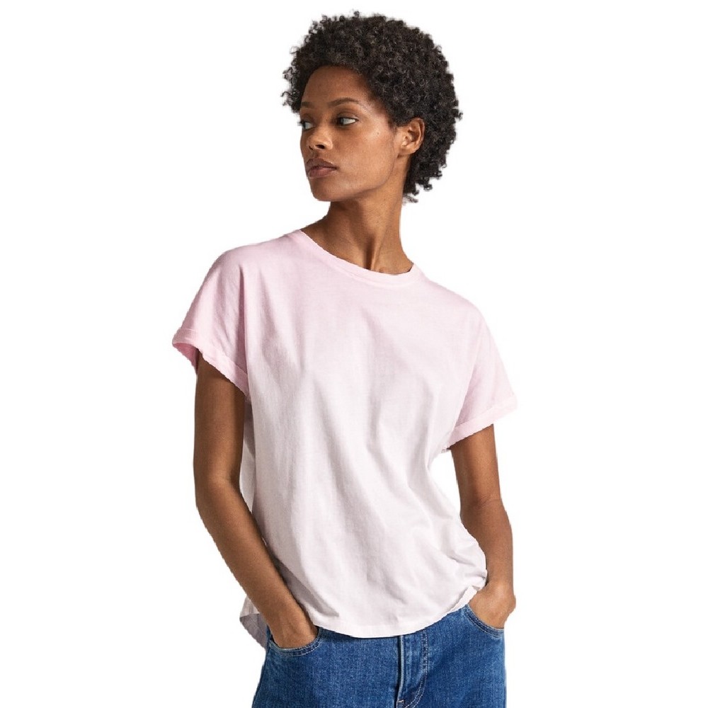 PEPE JEANS LONDON LOURDES T-SHIRT ΜΠΛΟΥΖΑ ΓΥΝΑΙΚΕΙΑ PINK