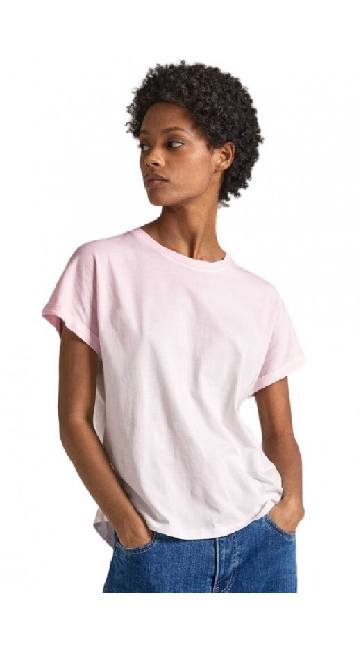 PEPE JEANS LONDON LOURDES T-SHIRT ΜΠΛΟΥΖΑ ΓΥΝΑΙΚΕΙΑ PINK