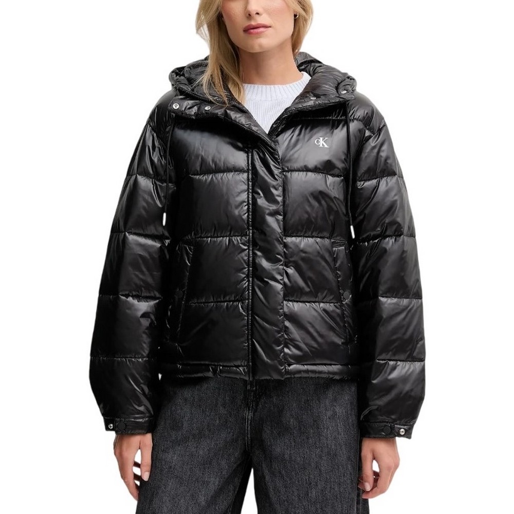 CALVIN KLEIN JEANS SHINE PUFFER JACKET ΜΠΟΥΦΑΝ ΓΥΝΑΙΚΕΙΟ BLACK