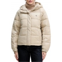 CALVIN KLEIN JEANS SHINE PUFFER JACKET ΜΠΟΥΦΑΝ ΓΥΝΑΙΚΕΙΟ BEIGE