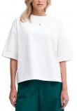 CALVIN KLEIN JEANS WOVEN LABEL OVERSIZED T-SHIRT ΜΠΛΟΥΖΑ ΓΥΝΑΙΚΕΙΑ BRIGHT WHITE