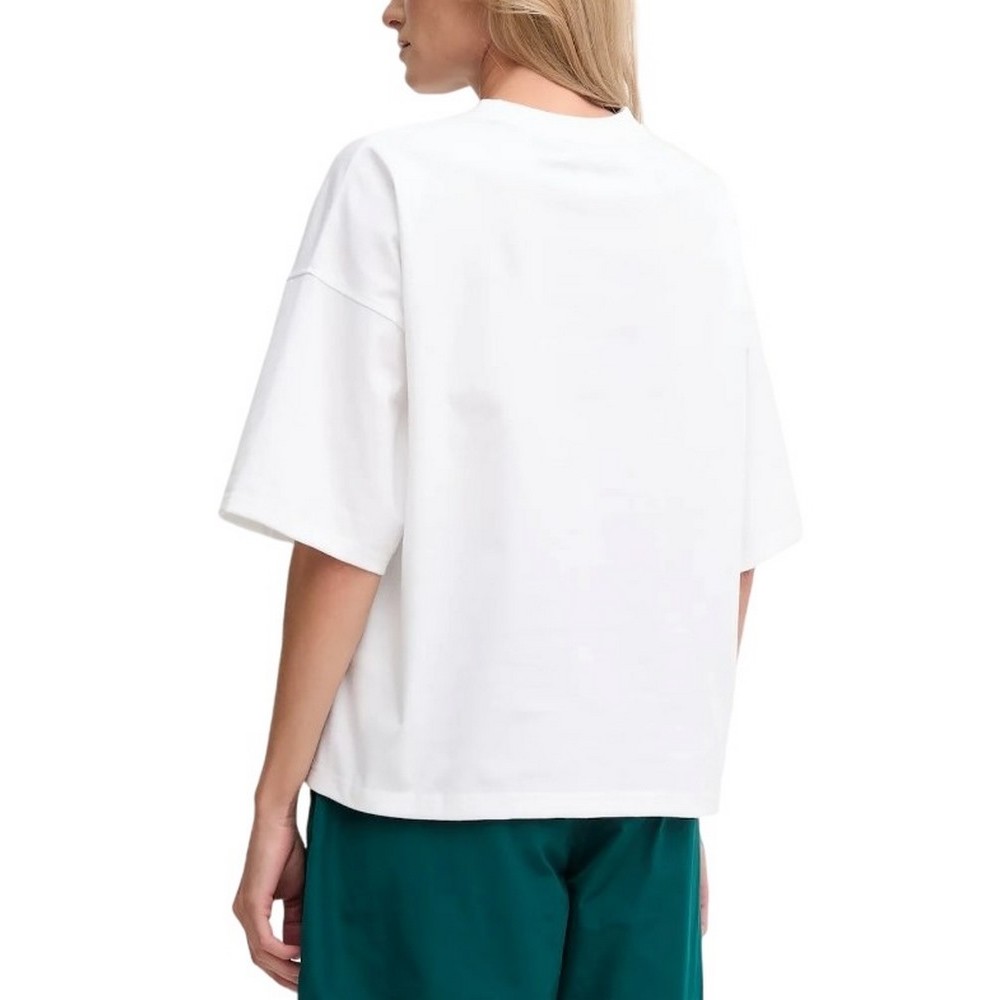 CALVIN KLEIN JEANS SS WOVEN LABEL OVERSIZED TEE T-SHIRT ΜΠΛΟΥΖΑ ΓΥΝΑΙΚΕΙΑ WHITE
