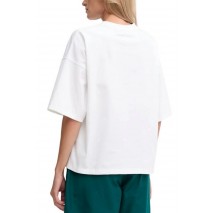 CALVIN KLEIN JEANS SS WOVEN LABEL OVERSIZED TEE T-SHIRT ΜΠΛΟΥΖΑ ΓΥΝΑΙΚΕΙΑ WHITE
