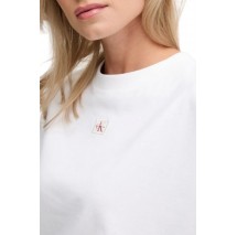 CALVIN KLEIN JEANS SS WOVEN LABEL OVERSIZED TEE T-SHIRT ΜΠΛΟΥΖΑ ΓΥΝΑΙΚΕΙΑ WHITE