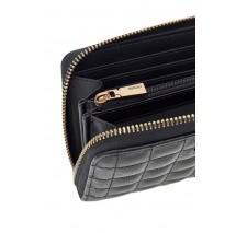 GUESS NADIRA SLG LARGE ZIP AROUND ΠΟΡΤΟΦΟΛΙ ΓΥΝΑΙΚΕΙΟ BLACK