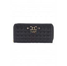 GUESS NADIRA SLG LARGE ZIP AROUND ΠΟΡΤΟΦΟΛΙ ΓΥΝΑΙΚΕΙΟ BLACK