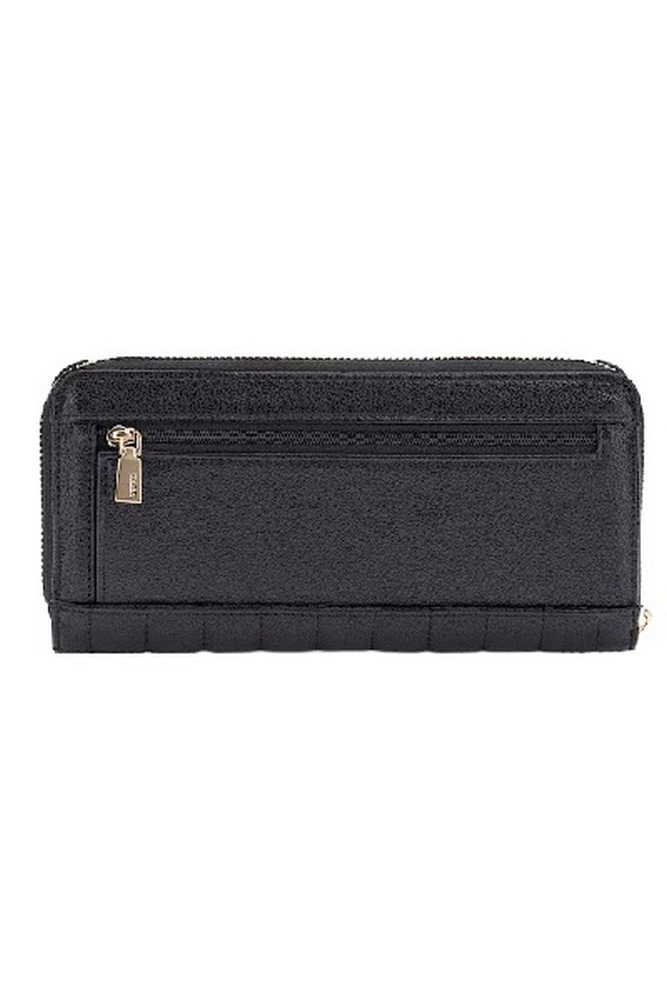 GUESS NADIRA SLG LARGE ZIP AROUND ΠΟΡΤΟΦΟΛΙ ΓΥΝΑΙΚΕΙΟ BLACK