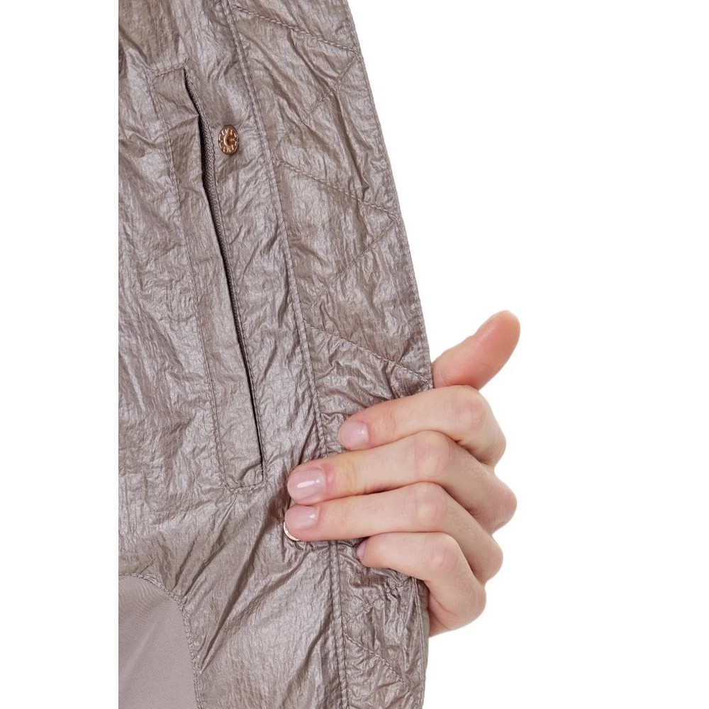 GUESS ERNESTINE CROP PADDED VEST ΜΠΟΥΦΑΝ ΓΥΝΑΙΚΕΙΟ TAUPE