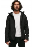 SUPERDRY HOODED SOFT SHELL JACKET ΜΠΟΥΦΑΝ ΑΝΔΡΙΚΟ BLACK