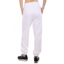 GUESS JEANS PANTS ICONIC FLEECE ΠΑΝΤΕΛΟΝΙ ΦΟΡΜΑ ΓΥΝΑΙΚΕΙΟ WHITE