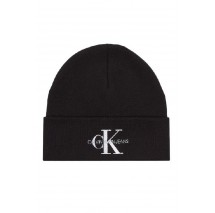 CALVIN KLEIN JEANS MONOLOGO EMBRO BEANIE ΣΚΟΥΦΟΣ ΑΝΔΡΙΚΟΣ BLACK