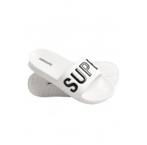 SUPERDRY CORE VEGAN POOL SLIDE ΠΑΝΤΟΦΛΑ ΑΝΔΡΙΚΗ WHITE