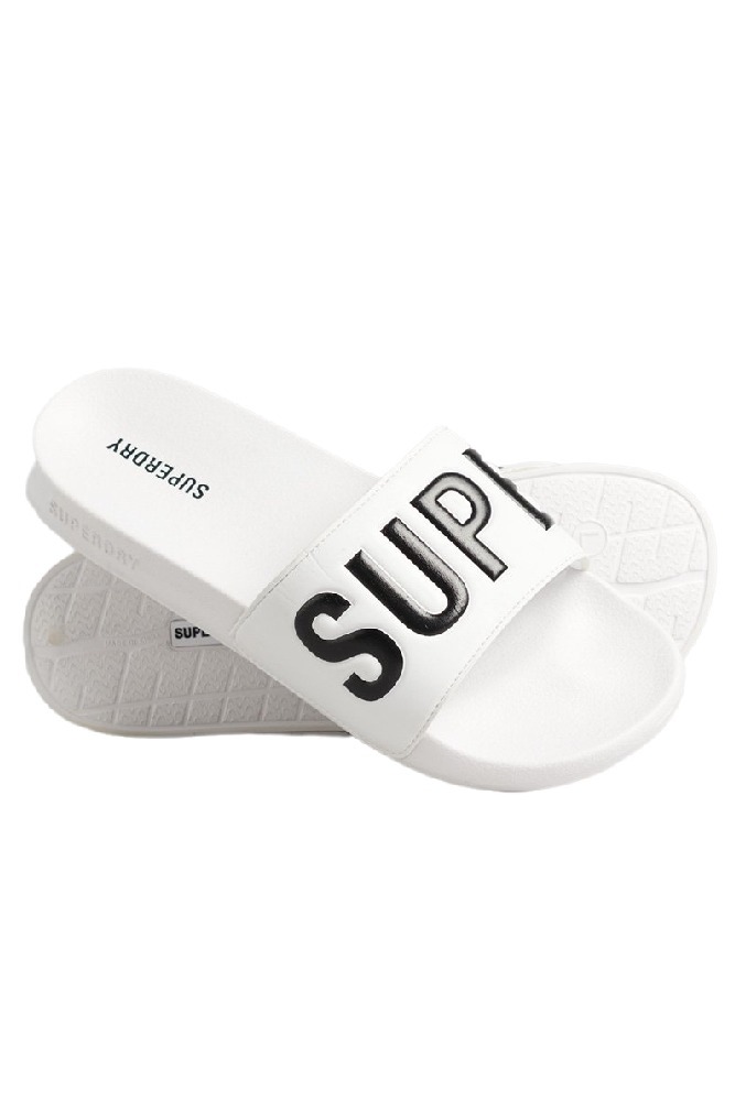 SUPERDRY CORE VEGAN POOL SLIDE ΠΑΝΤΟΦΛΑ ΑΝΔΡΙΚΗ WHITE