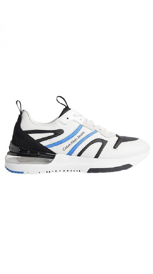 CALVIN KLEIN JEANS COMFAIR RUNNER LTH-RIP INSTIT ΠΑΠΟΥΤΣΙ ΑΝΔΡΙΚΟ WHITE