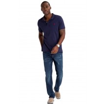 U.S POLO ASSN  41029 POLO T-SHIRT ΜΠΛΟΥΖΑ ΑΝΔΡΙΚΗ BLUE