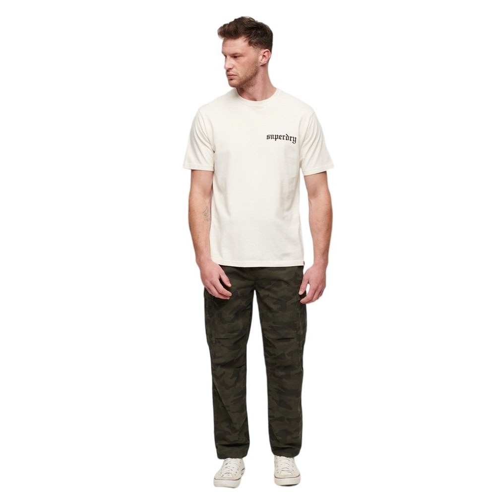 SUPERDRY TATTOO GRAPHIC LOOSE T-SHIRT ΜΠΛΟΥΖΑ ΑΝΔΡΙΚΗ ECRU