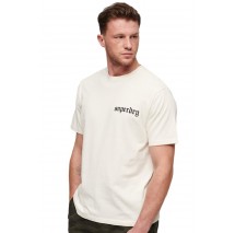 SUPERDRY TATTOO GRAPHIC LOOSE T-SHIRT ΜΠΛΟΥΖΑ ΑΝΔΡΙΚΗ ECRU