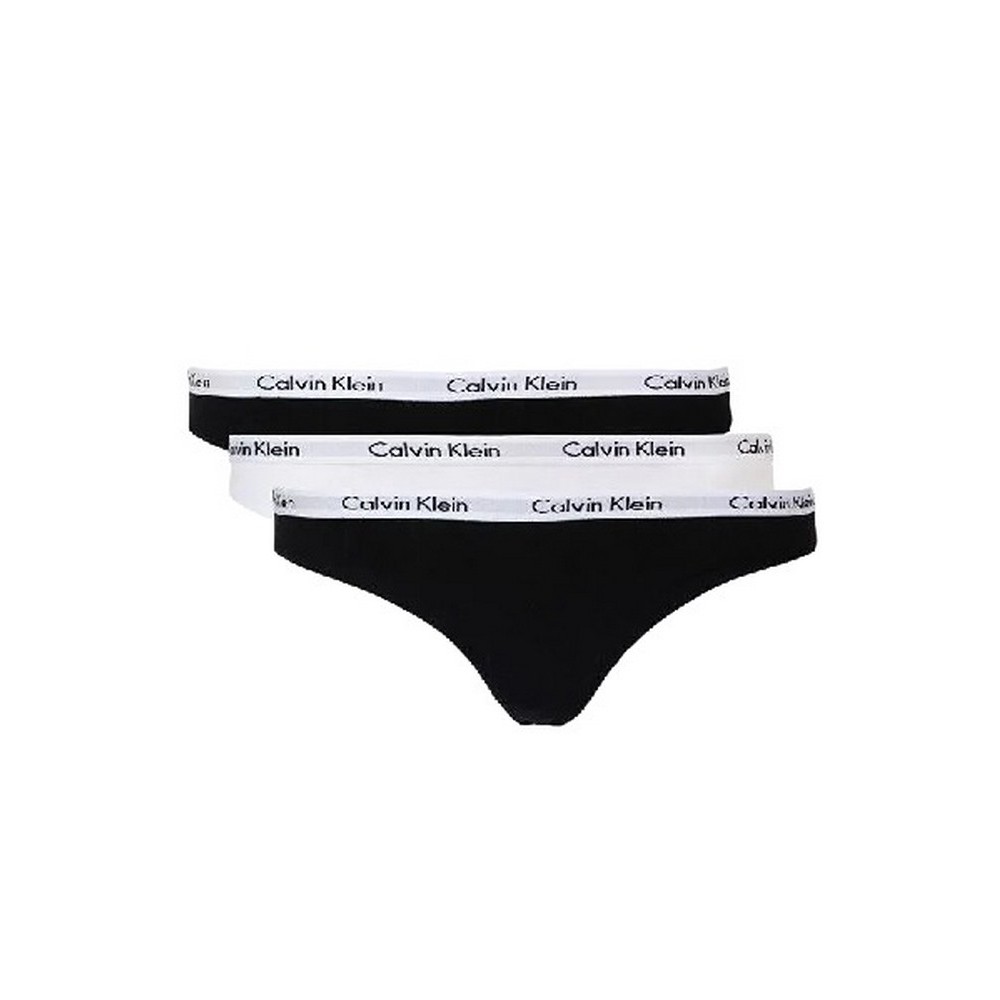 CALVIN KLEIN THONG 3PK ΕΣΩΡΟΥΧΟ ΓΥΝΑΙΚΕΙΟ BLACK/WHITE