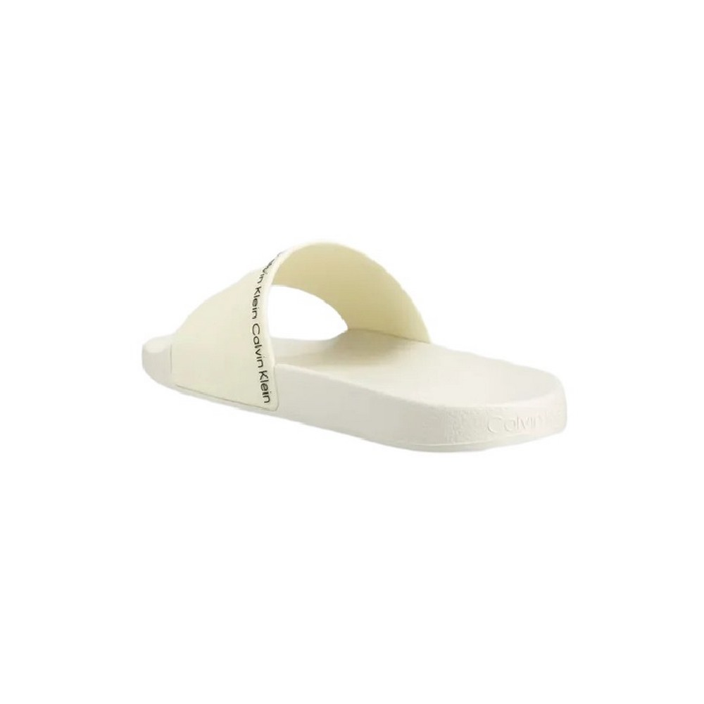 CALVIN KLEIN JEANS RUBBER POOL SLIDE ΠΑΝΤΟΦΛΑ ΓΥΝΑΙΚΕΙΑ WHITE