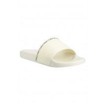 CALVIN KLEIN JEANS RUBBER POOL SLIDE ΠΑΝΤΟΦΛΑ ΓΥΝΑΙΚΕΙΑ WHITE