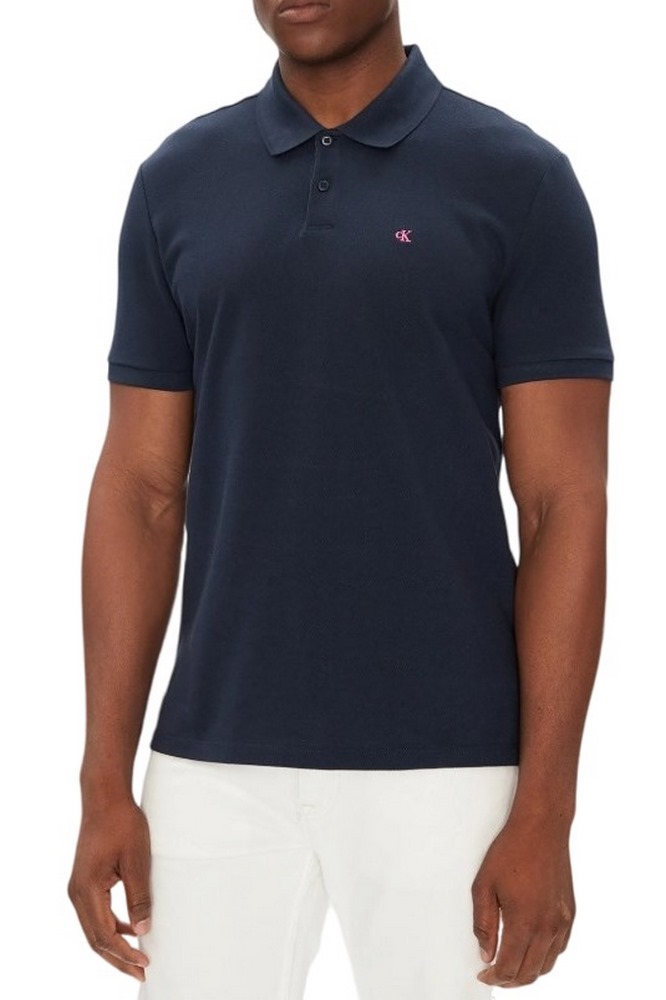 CALVIN KLEIN JEANS CASUAL PIQUE CLASSIC POLO T-SHIRT ΜΠΛΟΥΖΑ ΑΝΔΡΙΚΗ NAVY
