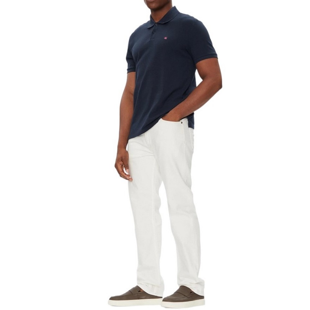 CALVIN KLEIN JEANS CASUAL PIQUE CLASSIC POLO T-SHIRT ΜΠΛΟΥΖΑ ΑΝΔΡΙΚΗ NAVY