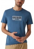 GUESS CN GUESS BOX TEE T-SHIRT ΜΠΛΟΥΖΑ ΑΝΔΡΙΚΗ PETROL