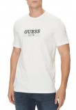 GUESS CN GUESS BOX TEE T-SHIRT ΜΠΛΟΥΖΑ ΑΝΔΡΙΚΗ WHITE