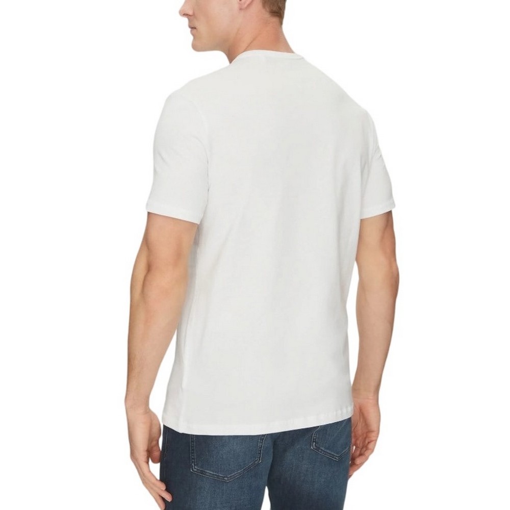 GUESS CN GUESS BOX TEE T-SHIRT ΜΠΛΟΥΖΑ ΑΝΔΡΙΚΗ WHITE