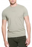 GUESS EMB PIMA CREW T-SHIRT ΜΠΛΟΥΖΑ ΑΝΔΡΙΚΗ KHAKI