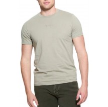 GUESS EMB PIMA CREW T-SHIRT ΜΠΛΟΥΖΑ ΑΝΔΡΙΚΗ KHAKI