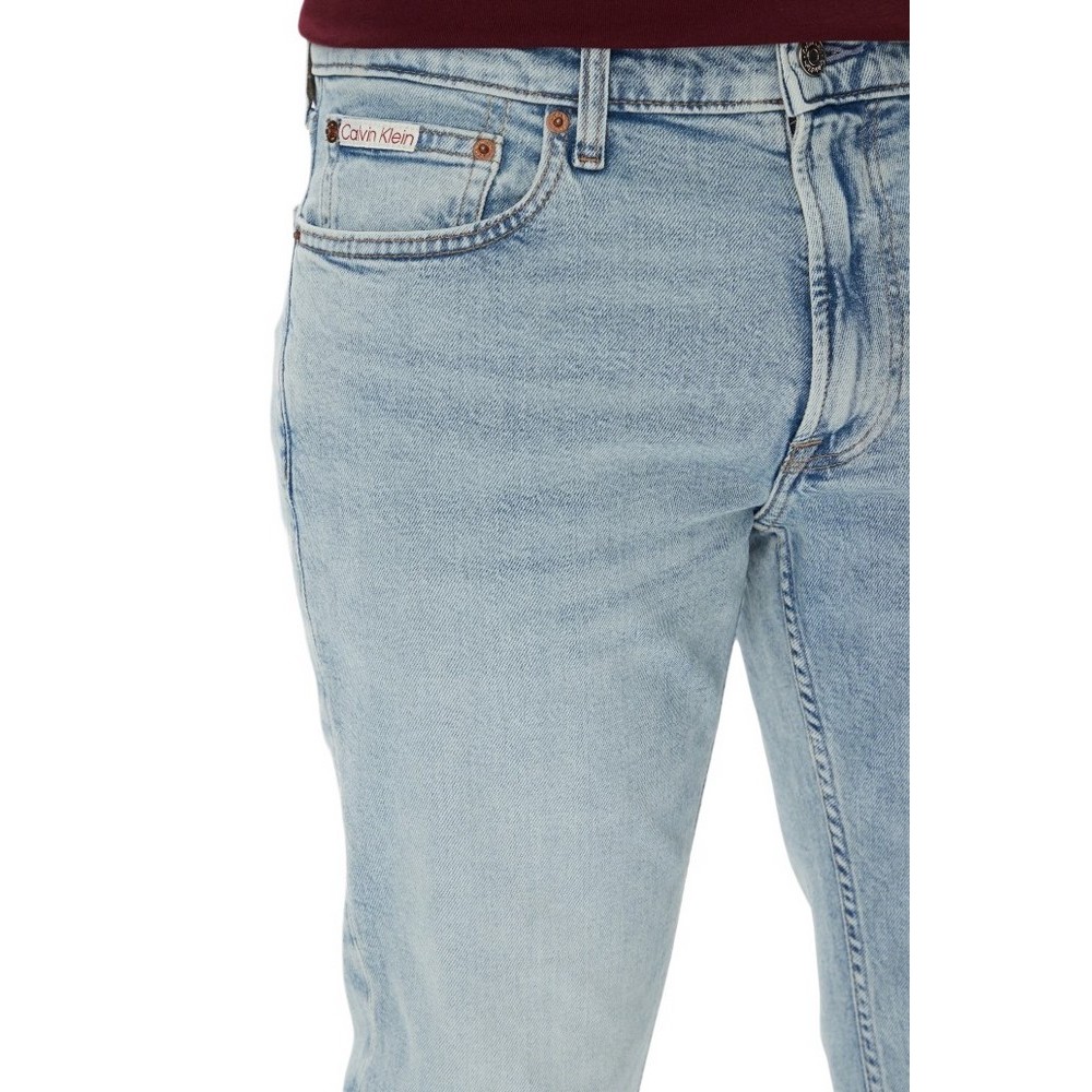 CALVIN KLEIN JEANS SLIM MARBLED BEACON JEAN REGEN ΠΑΝΤΕΛΟΝΙ ΑΝΔΡΙΚΟ LIGHT DENIM