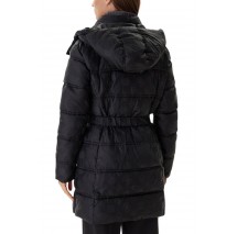 GUESS IMMA LOGO MIDI PUFFER ΜΠΟΥΦΑΝ ΓΥΝΑΙΚΕΙΟ BLACK