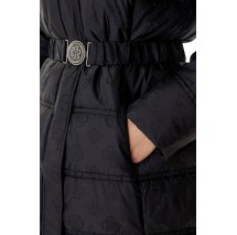 GUESS IMMA LOGO MIDI PUFFER ΜΠΟΥΦΑΝ ΓΥΝΑΙΚΕΙΟ BLACK
