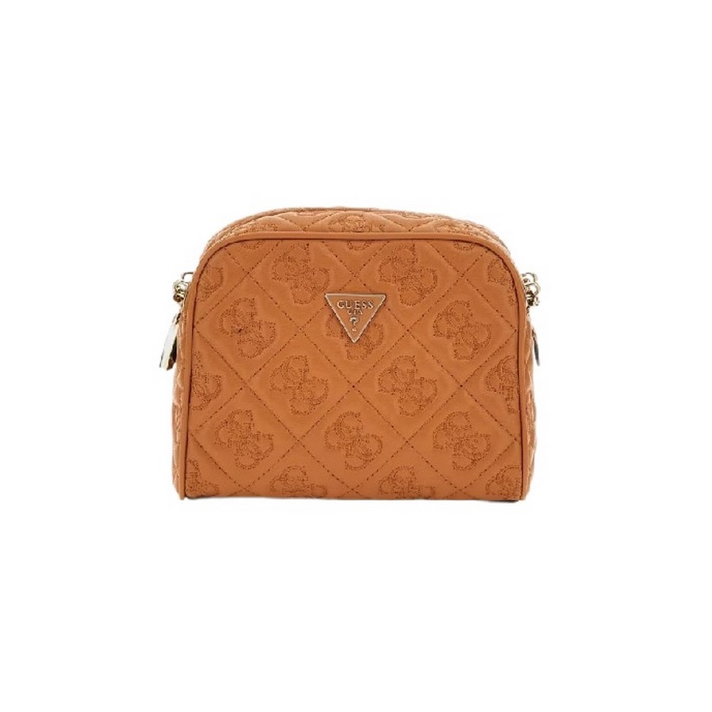 GUESS ADELASIA CAMERA CROSSBODY ΤΣΑΝΤΑ ΓΥΝΑΙΚΕΙΑ CARAMEL