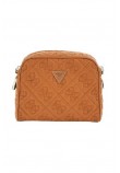 GUESS ADELASIA CAMERA CROSSBODY ΤΣΑΝΤΑ ΓΥΝΑΙΚΕΙΑ CARAMEL