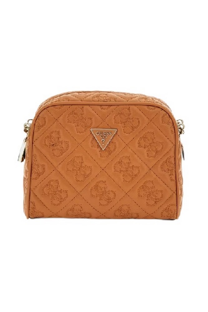 GUESS ADELASIA CAMERA CROSSBODY ΤΣΑΝΤΑ ΓΥΝΑΙΚΕΙΑ CARAMEL