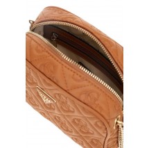 GUESS ADELASIA CAMERA CROSSBODY ΤΣΑΝΤΑ ΓΥΝΑΙΚΕΙΑ CARAMEL