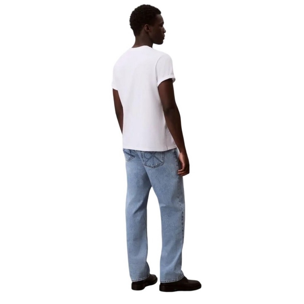 CALVIN KLEIN JEANS 90S STRAIGHT CK LT BLUE STONE JE ΠΑΝΤΕΛΟΝΙ ΑΝΔΡΚΟ BLUΕ DENIM